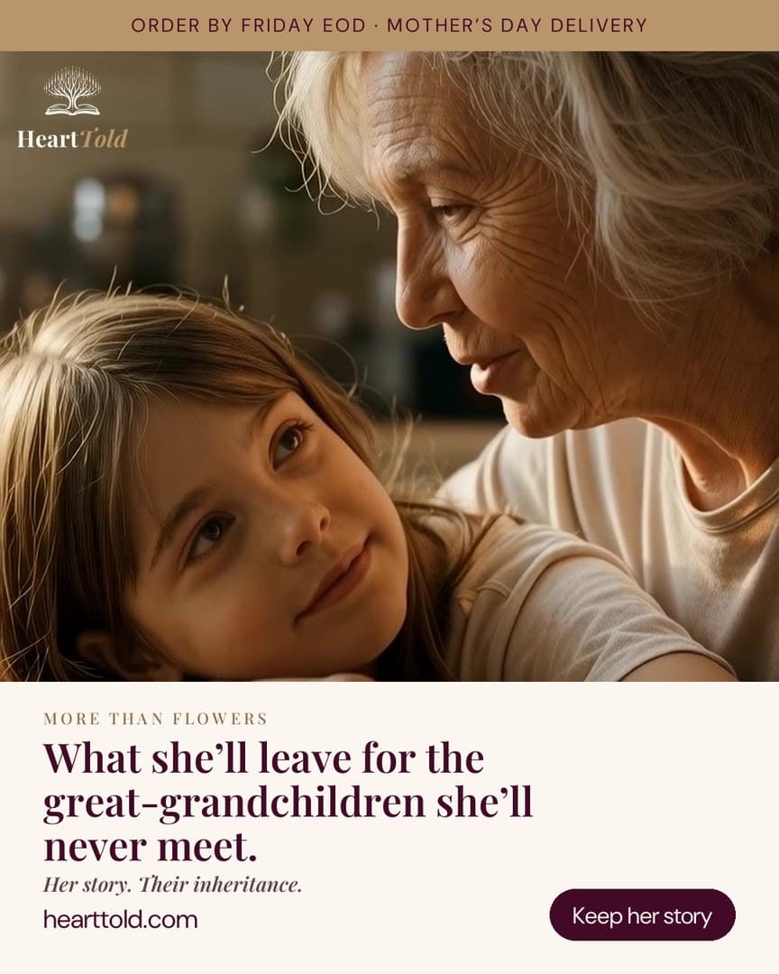 Granddaughter and grandmother together