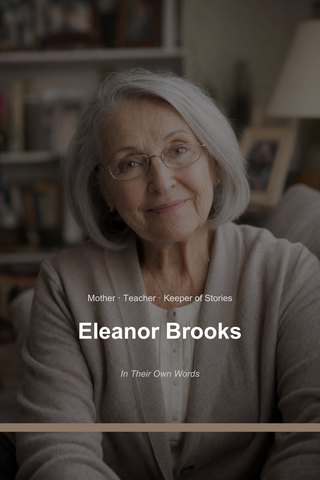The cover — a page from Eleanor Brooks' HeartTold memoir